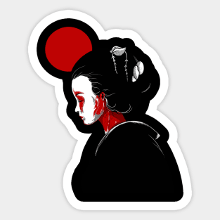 Girl of the rising sun Sticker